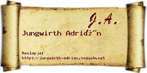 Jungwirth Adrián névjegykártya
